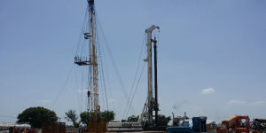 This location there are 5 live wells work over rig plugging them a sound wall company installing sound walls and us drilling cellars and conductors.